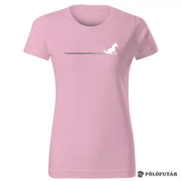 Unikornis női világos rózsaszín póló