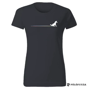 Unikornis női denim póló