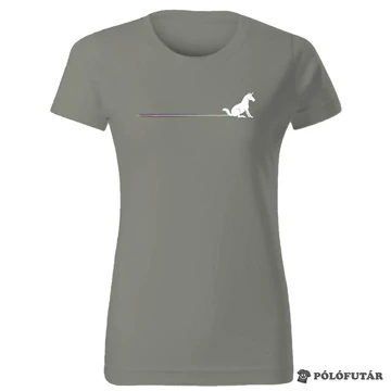 Unikornis női kheki póló