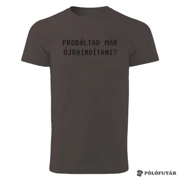 Próbáltad barna póló