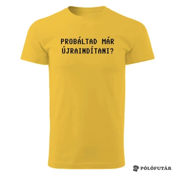 Próbáltad napsárga póló