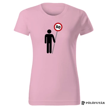 Tábla 50 női világos rózsaszín póló