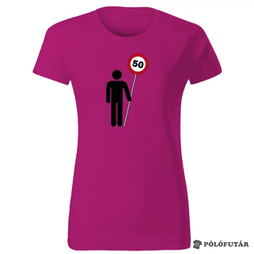 Tábla 50 női pink póló