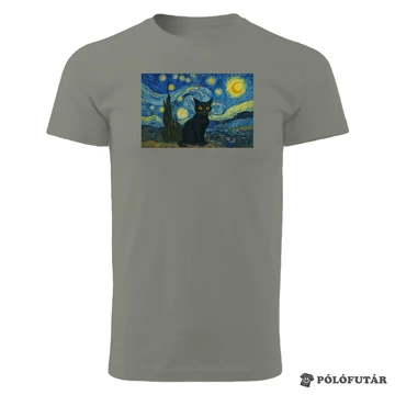 Starry Night kheki póló