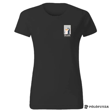 Nem érdekel női fekete póló