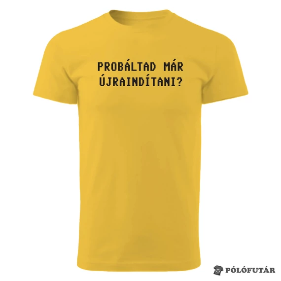 napsárga póló
