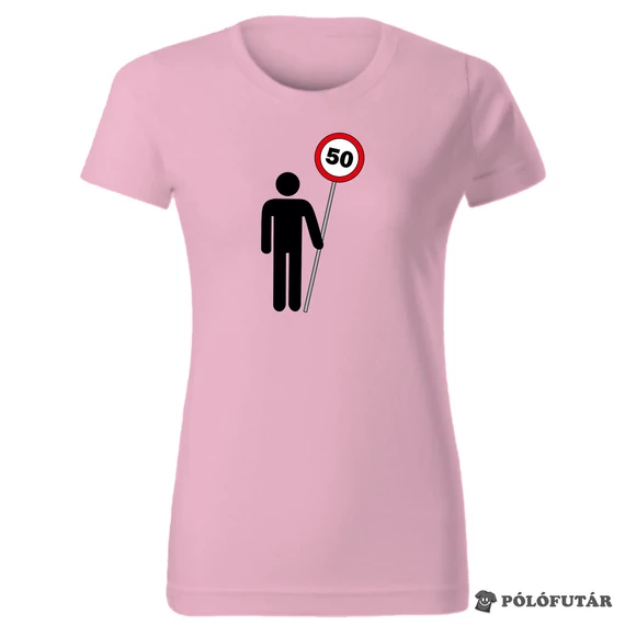 Tábla 50 női világos rózsaszín póló
