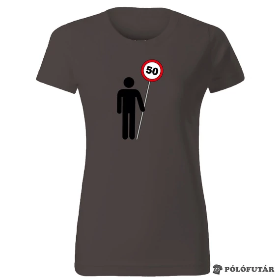 Tábla 50 női barna póló