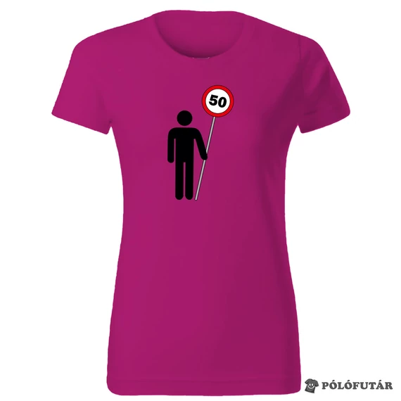 Tábla 50 női pink póló