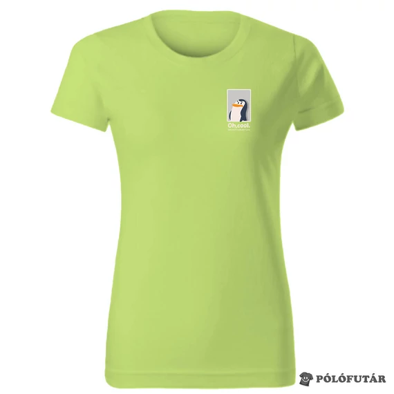 Nem érdekel női almazöld póló