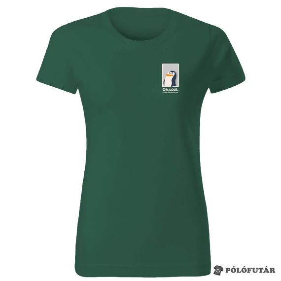 Nem érdekel női sötétzöld póló