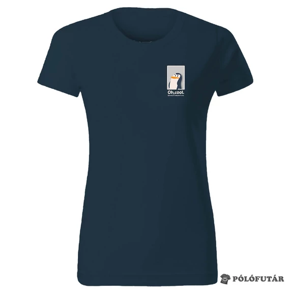 Nem érdekel női sötétkék póló