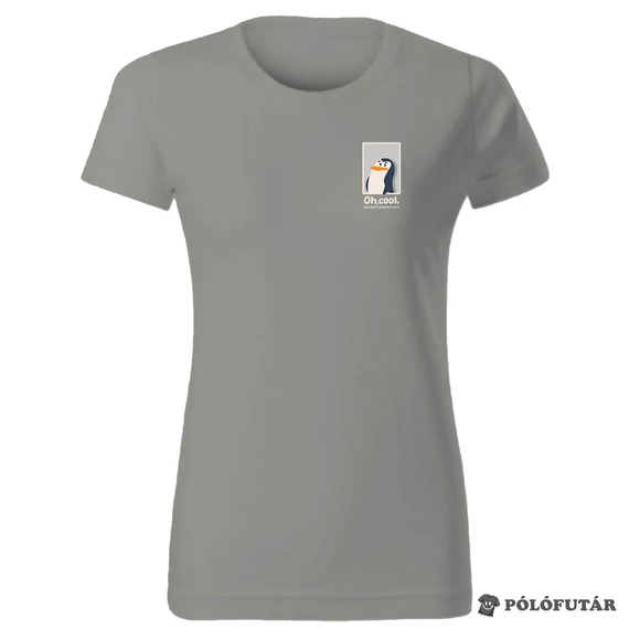 Nem érdekel női cinkszürke póló